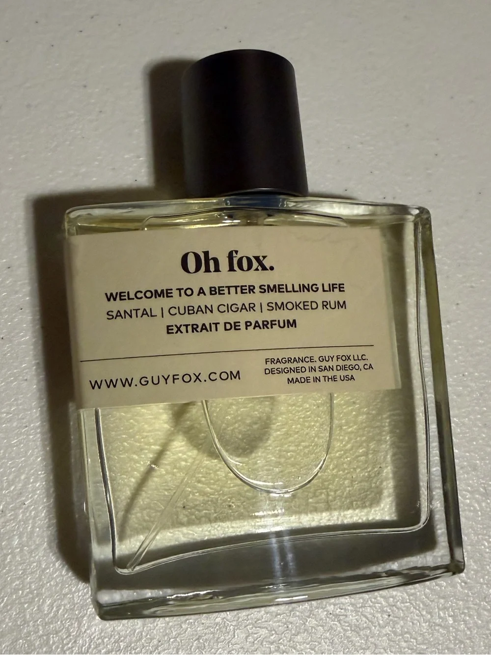 Guy Fox Primo Havana Santal Cuban Cigar Smoked Rum Cologne 1.7 Fl Oz